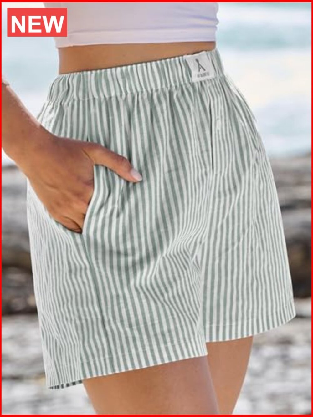 Boxer Shorts for Women Gingham Pajama Lounge Sleep Plaid Shorts Y2K Beach - Picture 3 of 6